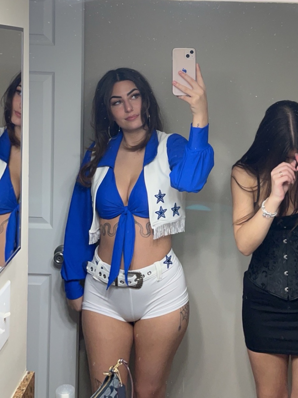 Forplay Dallas Cowboys Vest and Belt costume